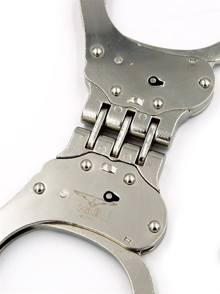 Mister B Cuffs - Hinged Scharnierende Politiehandboeien - Zilver