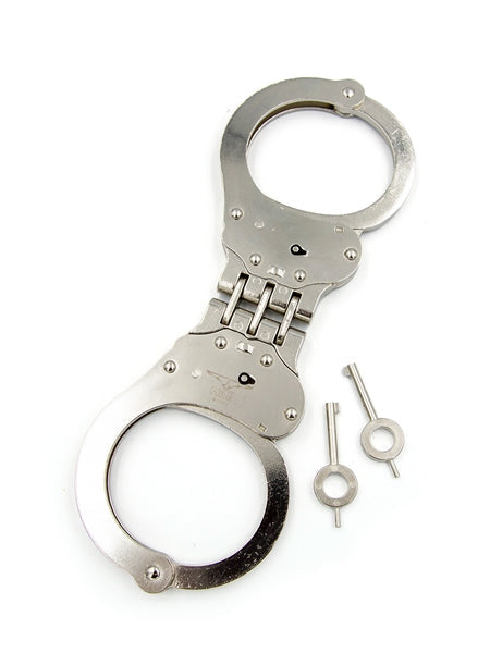 Mister B Cuffs - Hinged Scharnierende Politiehandboeien - Zilver