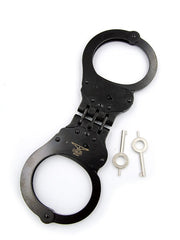 Mister B Cuffs - Scharnierende Politiehandboeien - Zwart