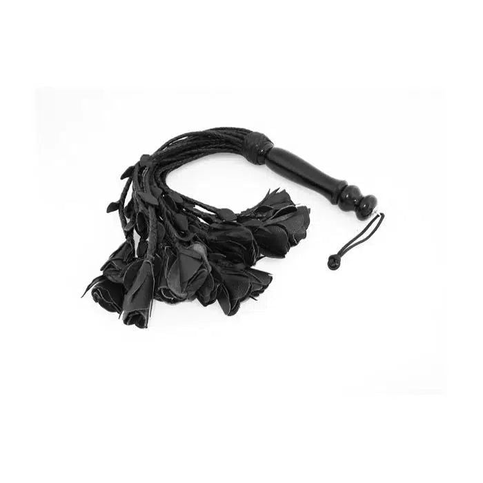 Mister B - Flogger - Zweep Met Rozen - Zwart