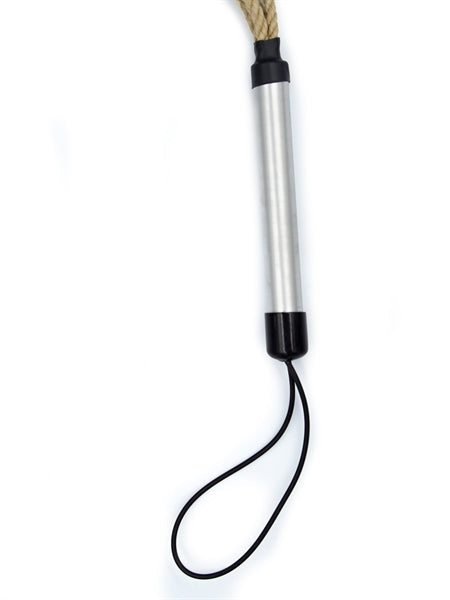 Mister B - Impact Zweep Van Hennep Touw - Hemp - Dubbele Lus - Lengte 32 cm