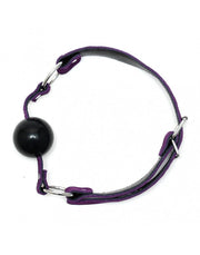 Rimba - Mondknevel - Ball Gag Met Siliconen bal - Paars