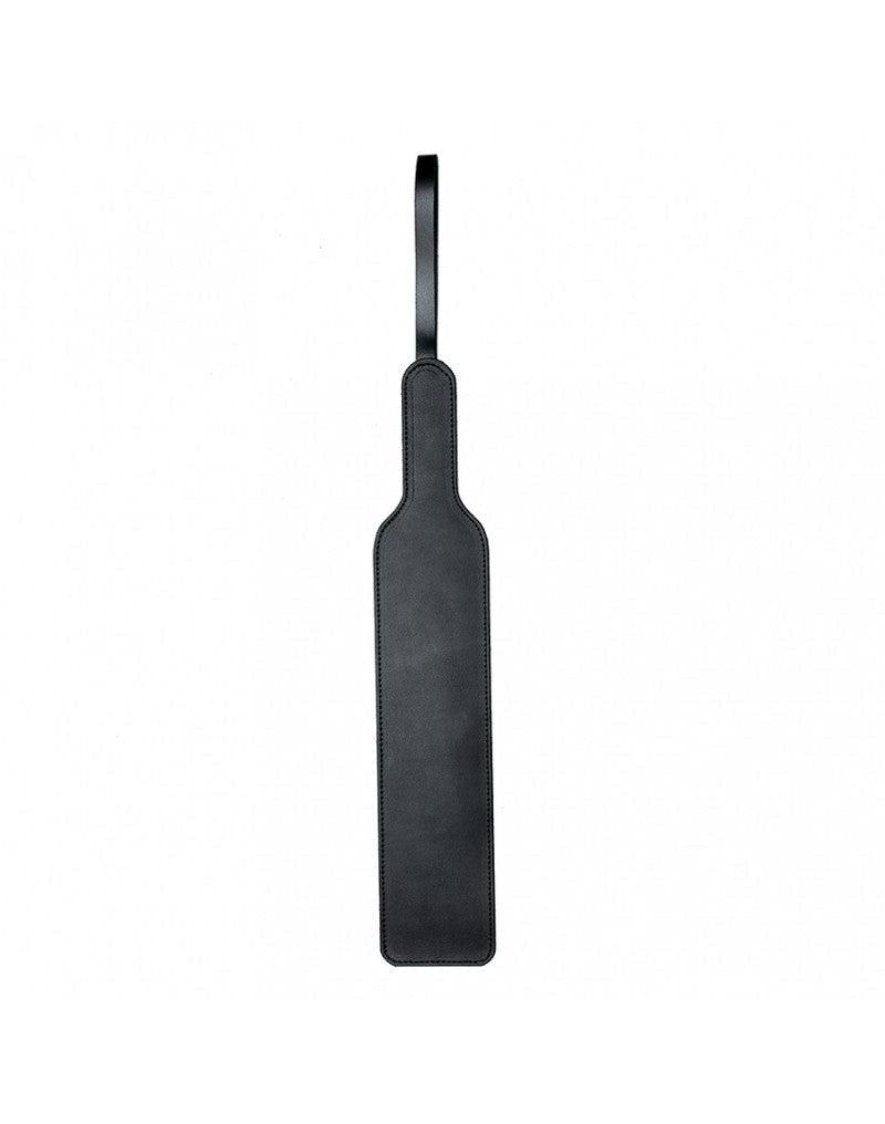 Mooie basic paddle Van 40 cm gemaakt Van glad dubbel leder - Zwart