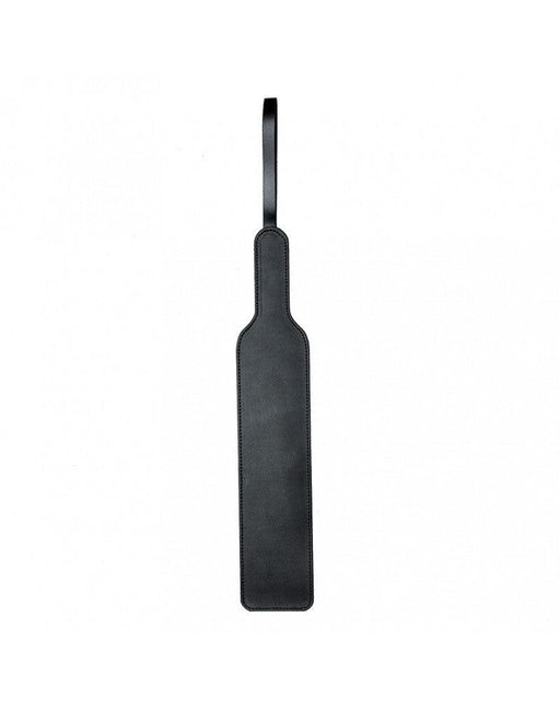 Mooie basic paddle Van 40 cm gemaakt Van glad dubbel leder - Zwart