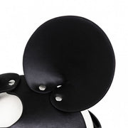 Kiotos - Mouse - Fetish Masker met Oortjes - PU Leer - Zwart