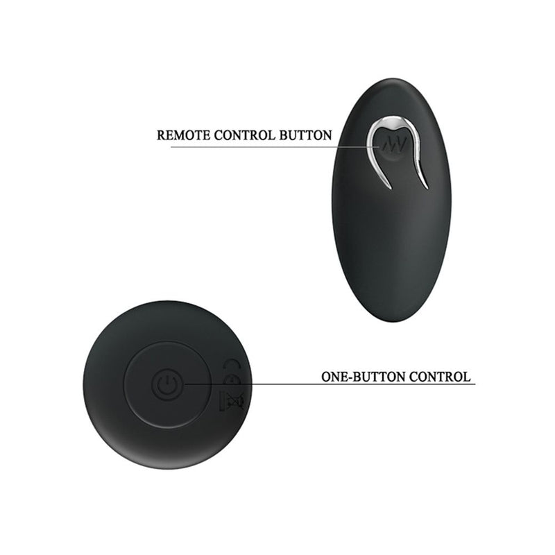 Mr. Play - Vibrerende oplaadbare anaal plug Met Afstandsbediening - P-Shape