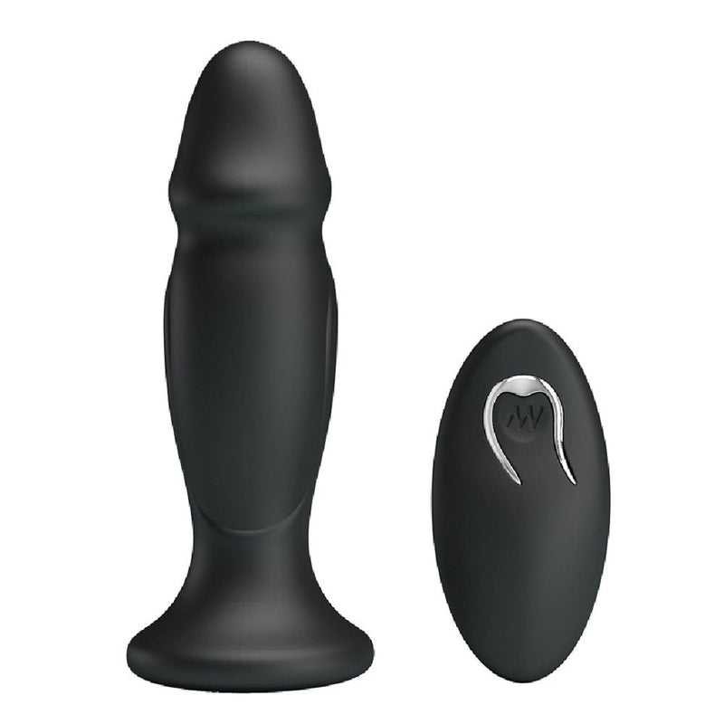 Mr. Play - Vibrerende oplaadbare anaal plug Met Afstandsbediening - P-Shape