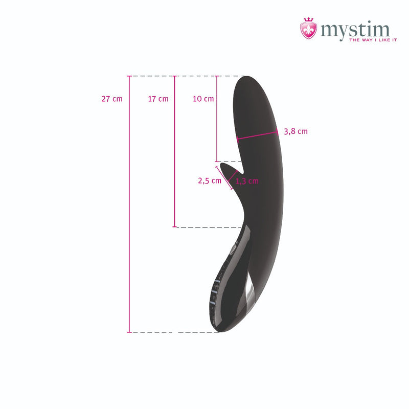 Mystim - Electrosex - Daring Danny - E-Stim Vibrator - Black Edition - Zwart