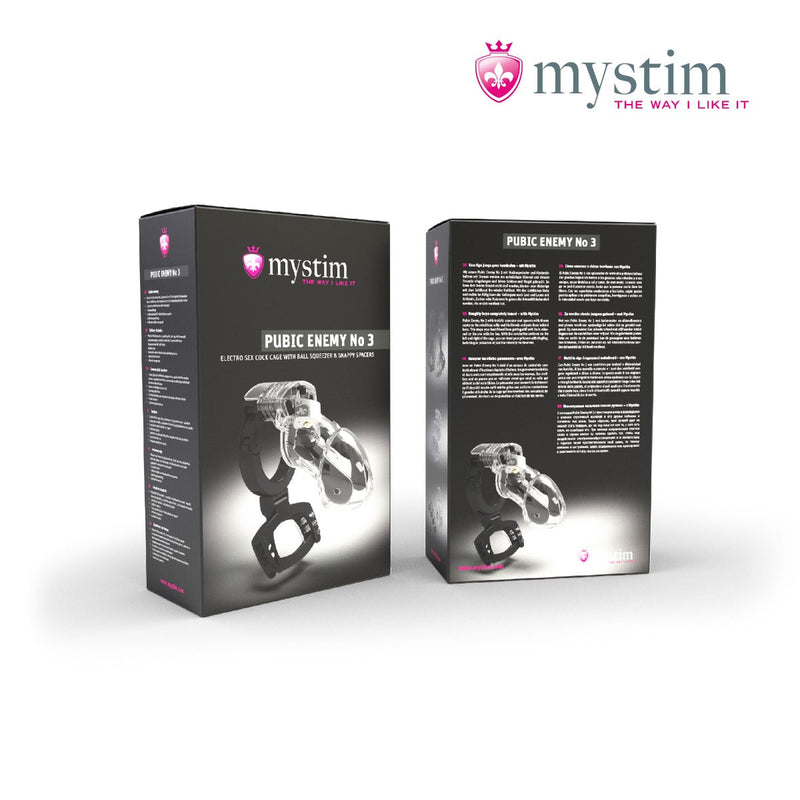 Mystim - Electrosex - Pubic Enemy No 3 Electro Cock Cage With Ball Squeezer