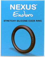 Nexus - Enduro Thick - Rekbare Siliconen Cockring - Zwart