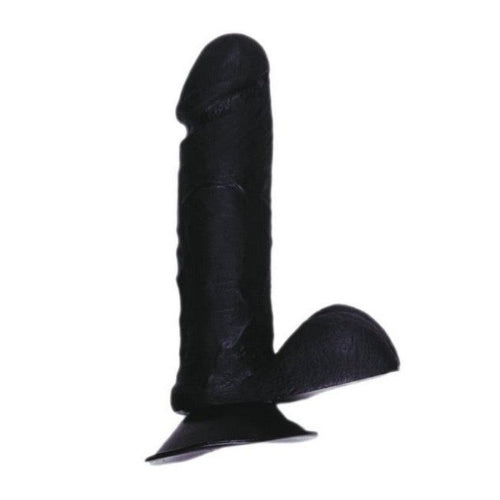 BP Toys - Dildo - Dildo Met Balzak - Zwart - 15 cm