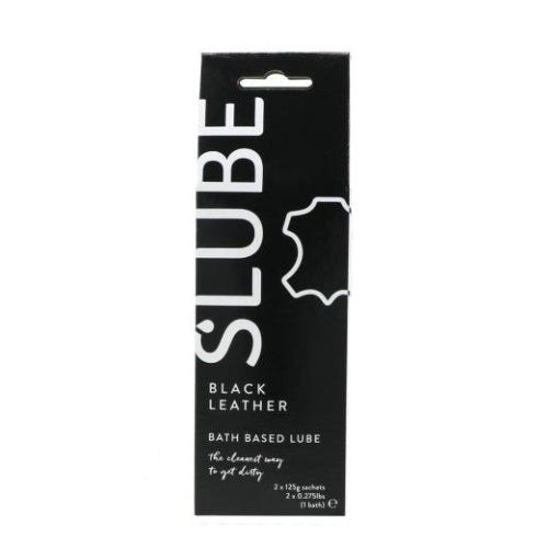 Slube - Black Leather - Single Bath Play - Body to Body Glijmiddel - 2 x 125 gram
