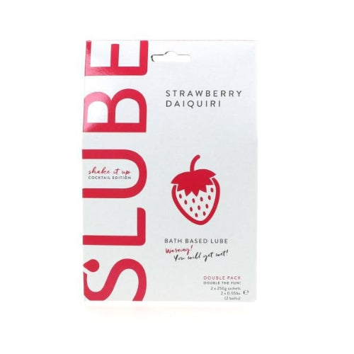 Slube - Strawberry Daiquiri - Double Bath Play - Body to Body Glijmiddel - 2 x 250 gram