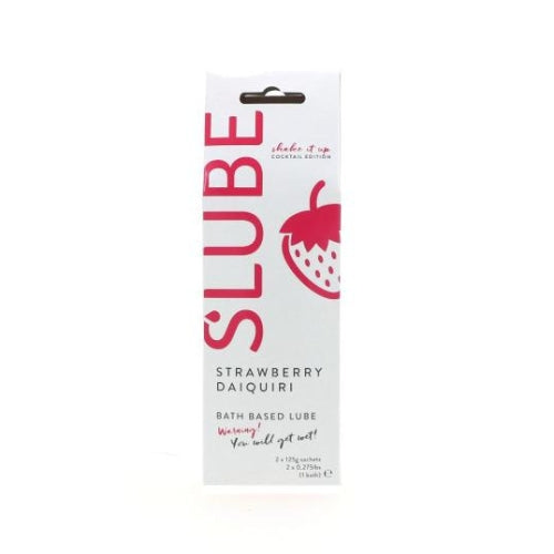 Slube - Strawberry Daiquiri - Single Bath Play - Body to Body Glijmiddel - 2 x 125 gram