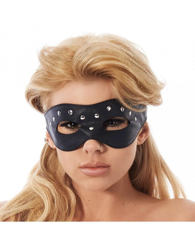 Rimba - Open oogmasker Van Leer Met siernieten