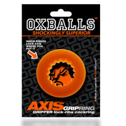 Oxballs - Axis - Ribbed Cockring - Oranje Ice