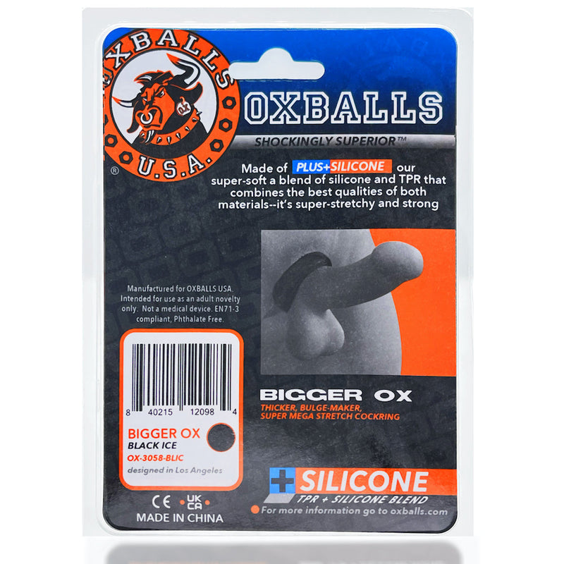 Oxballs - Bigger Ox Cockring - Black Ice