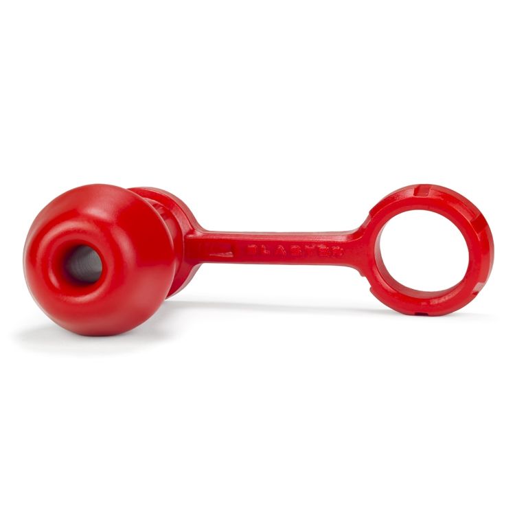 Oxballs - Blaster Asslock - Rood + Stopper - Zwart