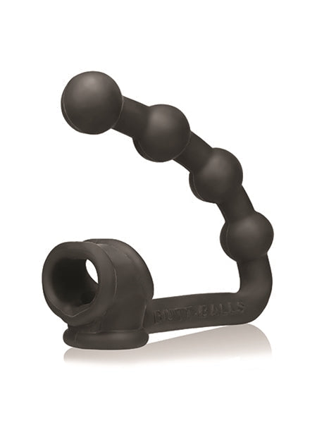Oxballs - Buttballs - Rekbare Cocksling met Buttplug - Zwart