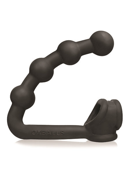 Oxballs - Buttballs - Rekbare Cocksling met Buttplug - Zwart