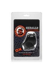Oxballs - Cocksling-2 - Rekbare Cockring & Ballstretcher - TPR - Zwart