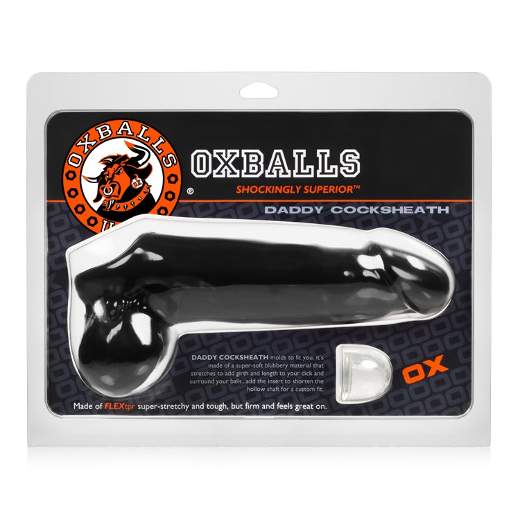 Oxballs - Daddy - Extender Penis Sleeve - Zwart-Erotiekvoordeel.nl