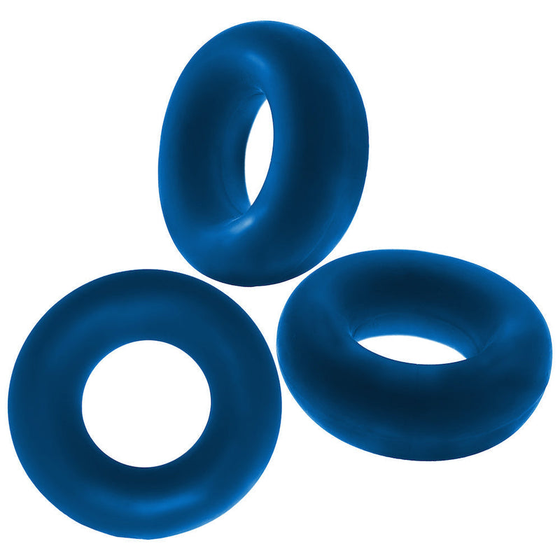 Oxballs - Fat Willy - Cockring - 3 stuks - Blauw