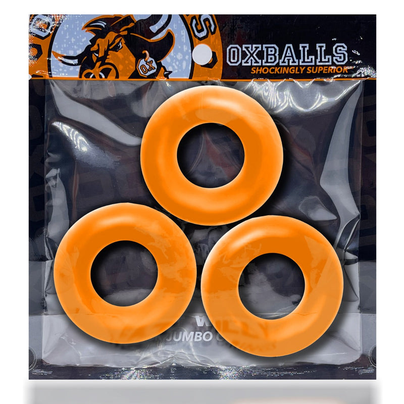 Oxballs - Fat Willy - Cockring - 3 stuks - Oranje