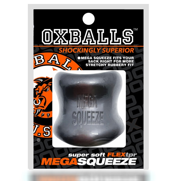 Oxballs - Mega Squeeze - Rekbare Ballstretcher van TPR - Steel/Zilver