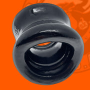Oxballs - Mega Squeeze - Rekbare Ballstretcher van TPR - Zwart