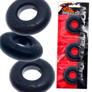 Oxballs - Ringer - Cockring - 3 stuks - Night Edition - Mat Zwart