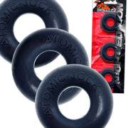 Oxballs - Ringer - Cockring - 3 stuks - Night Edition - Mat Zwart