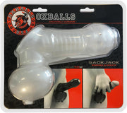 Oxballs - Sackjack Jack-Off Sheath - Penis Sleeve met Ball Sling - Transparant