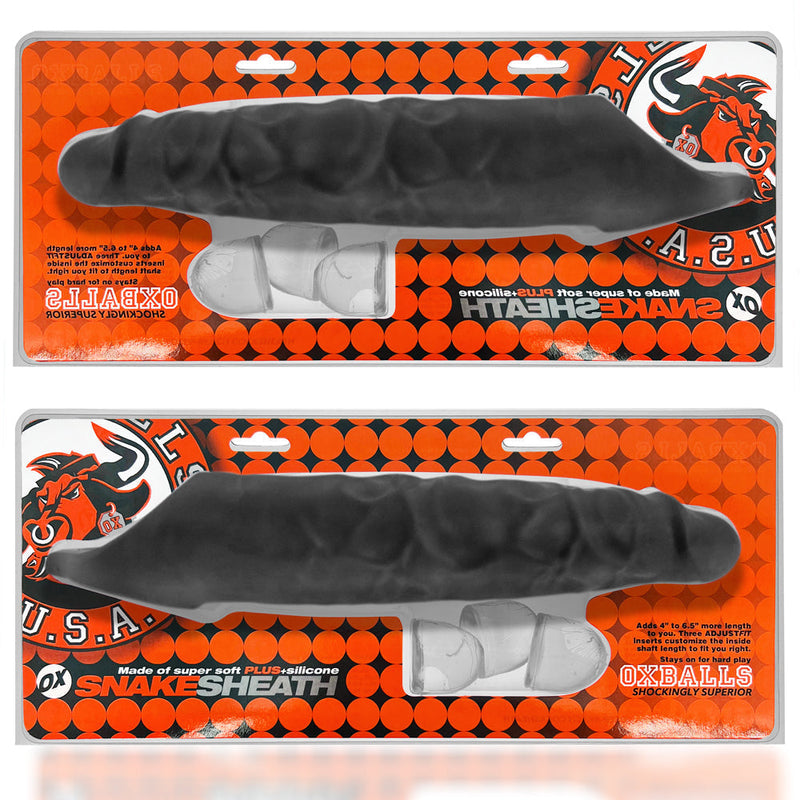 Oxballs - Snake Deep-Reacher - Penis Sleeve - Zwart Ice