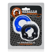 Oxballs - Ultraballs Cockring - 2 stuks - Cockring - Zwart & Blauw