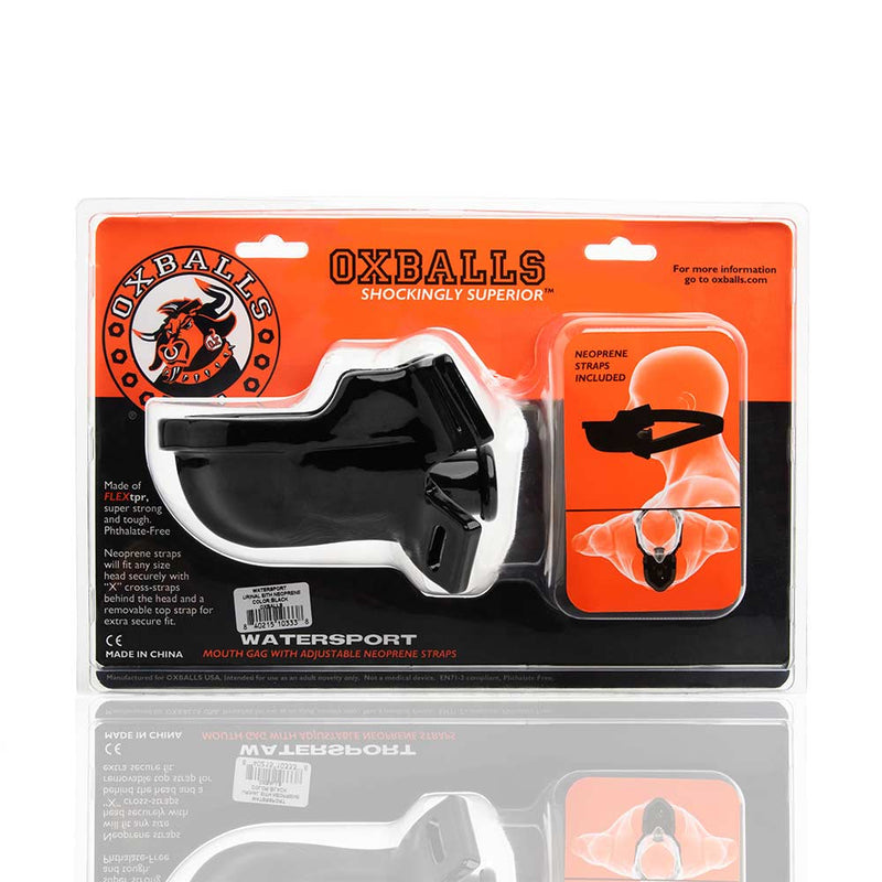 Oxballs - Watersport Strap-On Gag - Zwart