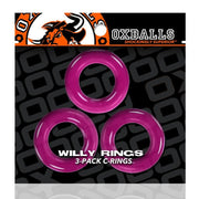 Oxballs - Willy - Cockring - 3 stuks - Hot Pink