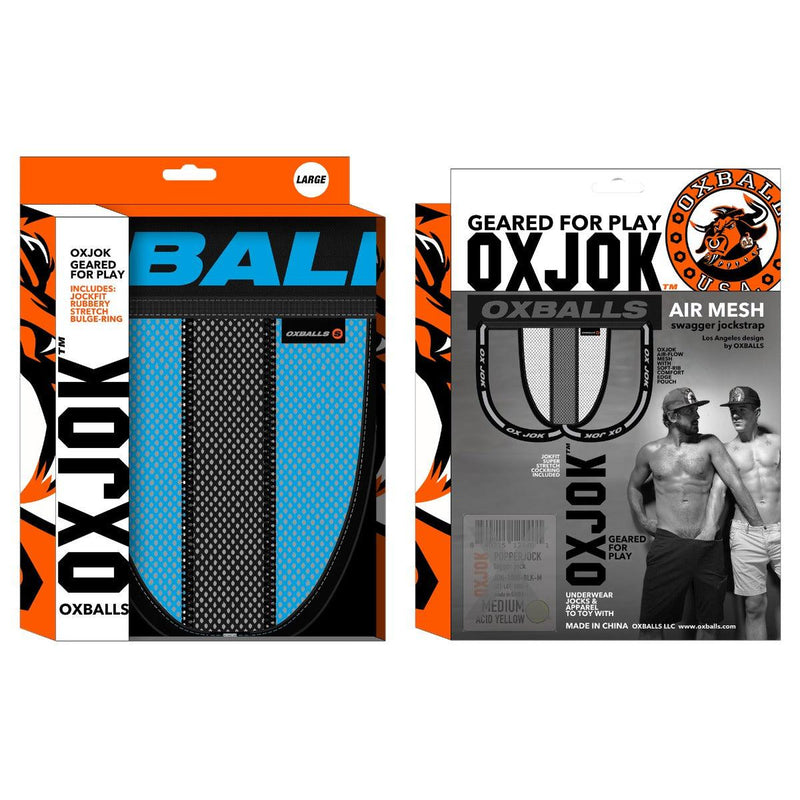 Oxjok Airmesh - Upthrust Slider Semi-Transparante Jockstrap - Sky Blue