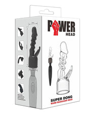 POWER Opzetstuk Wand Vibrator Super Dong - Transparant