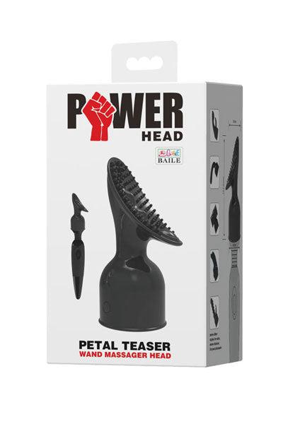 POWER Wand Vibrator Opzetstuk Petal Pleaser - Zwart