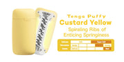 Tenga - Puffy Masturbator - Custard Yellow