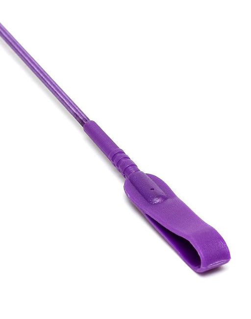 Rimba - Paardrijzweep Met Flapje - 65 cm - Paars