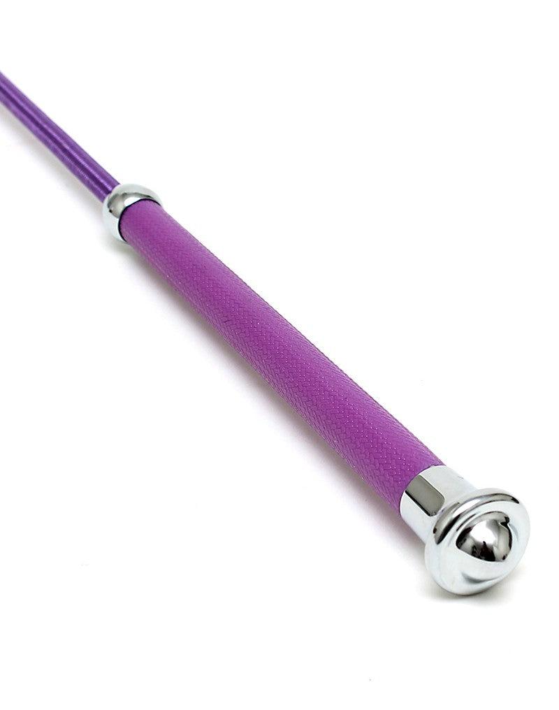 Rimba - Paardrijzweep Met Flapje - 65 cm - Paars