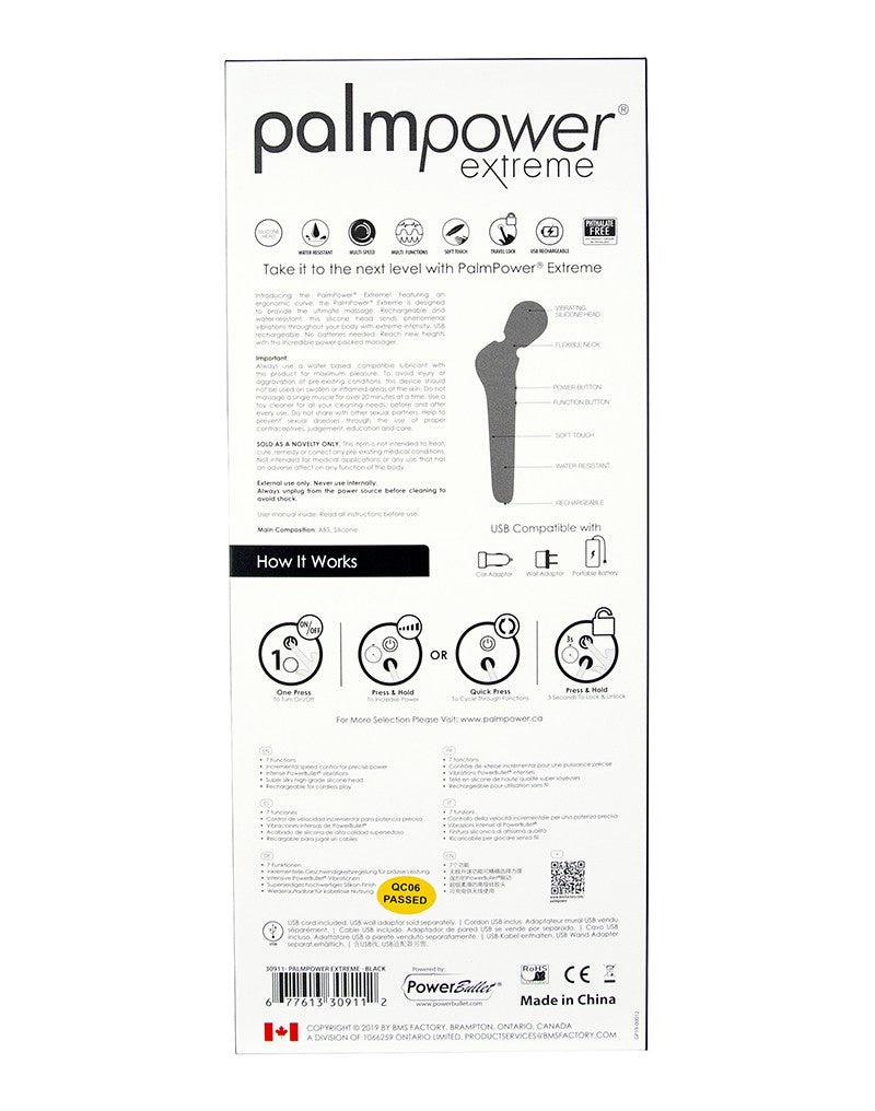 PalmPower - Wand Vibrator - Ergonomisch Gevormd - Extreem krachtig - Zwart