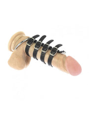 Rimba - Penis Strap Met Meerdere Leren Riempjes - Verstelbaar