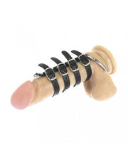 Rimba - Penis Strap Met Meerdere Leren Riempjes - Verstelbaar