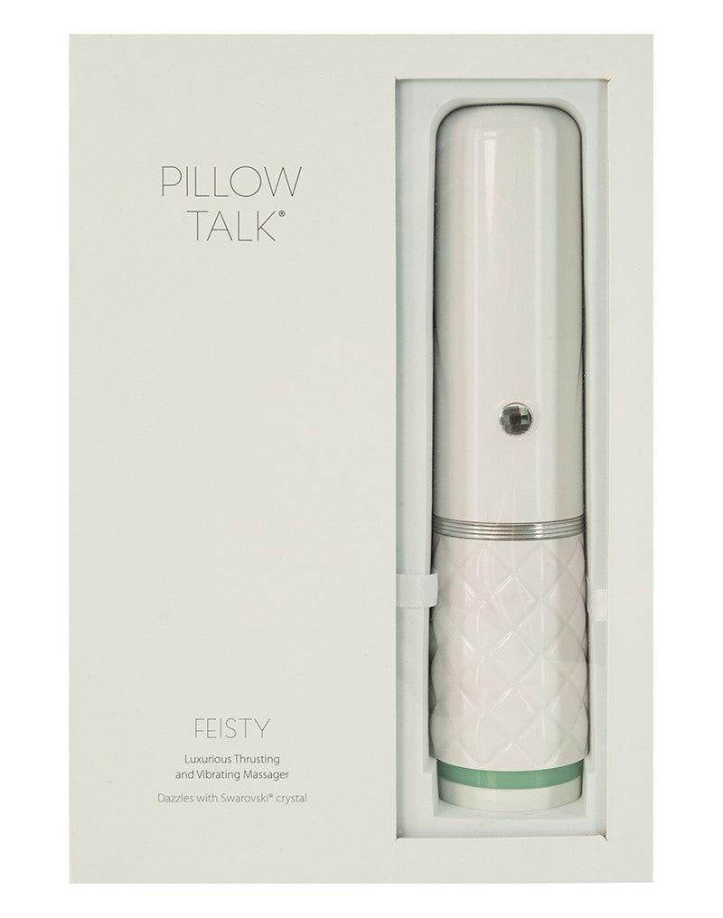 Pillow Talk - Feisty Stotende Vibrator Met handsfree houder - Lichtblauw