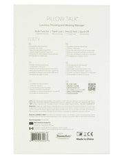 Pillow Talk - Feisty Stotende Vibrator Met handsfree houder - Lichtblauw
