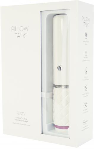 Pillow Talk - Feisty - Stotende Vibrator Met Handsfree Houder - Lichtroze