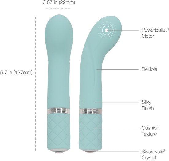 Pillow Talk - Racy - Mini Vibrator - Lichtblauw